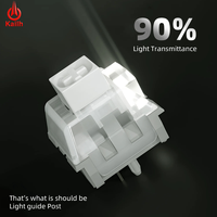 Interrupteurs mécaniques White Owl Switch Pro Clickys à 90 % de transmission, structure BOX, tige en POM, base RGB, pour ordinateur portable, indice de protection IP54