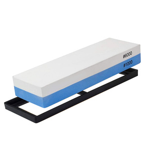 Afilador <span class=keywords><strong>de</strong></span> Cuchillos <span class=keywords><strong>de</strong></span> Cocina <span class=keywords><strong>de</strong></span> Doble Cara con Grano 400/1000 #   <span class=keywords><strong>Piedra</strong></span> <span class=keywords><strong>de</strong></span> Pulir Antideslizante <span class=keywords><strong>de</strong></span> Óxido <span class=keywords><strong>de</strong></span> <span class=keywords><strong>Aluminio</strong></span> con Soporte Ecológico y Seguro - Product Image 1