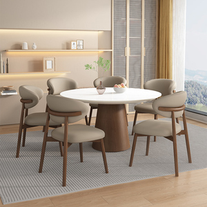 Modern restoran meşe ahşap yemek sandalyesi mutfak restoran sandalye ofis deri ev kahve katı ahşap sandalyeler - Product Image 2