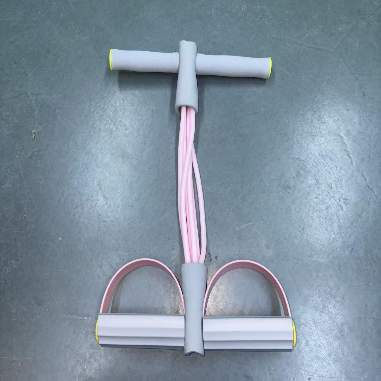 Six-tube gray-pink color-blocked PVC anti-breakage model