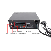 Amplificateur Numérique D10 Bluetooth 2*30W pour Voiture et Maison, Récepteur Hi-Fi