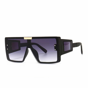 Lunettes carrées à grand cadre rétro pour femmes et hommes Lunettes avec logo personnalisé avec protection UV400 Designer PC Material - Product Image 5