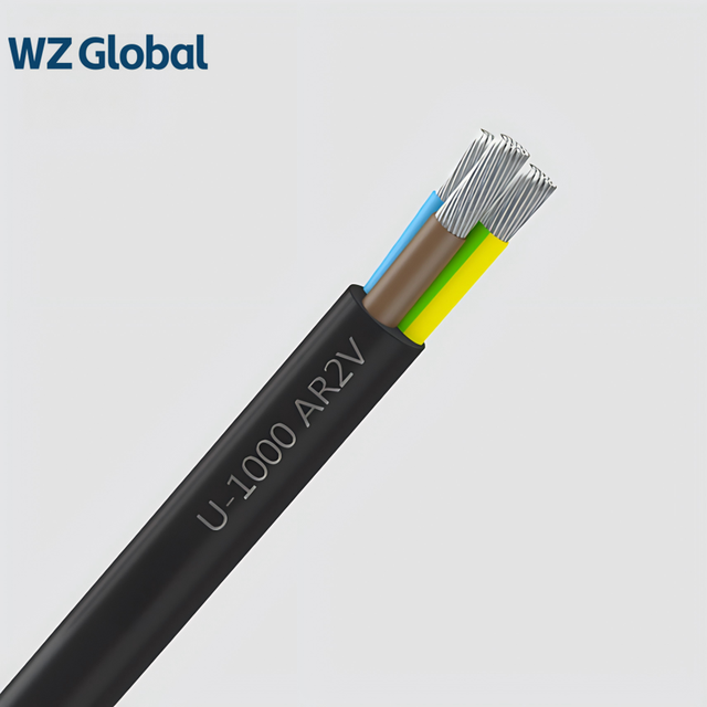 0.6/1KV Aluminum Conductor Power Cable U-1000 AR2V XLPE Insulation PVC Jacket Electrical Cable