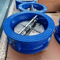 Válvula de Retención Tipo Wafer VEYRON con Cuerpo de Hierro Dúctil y Disco de Acero Inoxidable, Prevención de Reflujo, Normas BS/EN/DIN3202 API594, Modelo de Doble Retención
