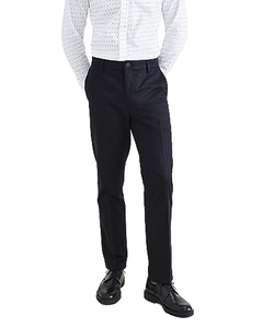 Professional Men's Formal Pants Mid Waist Zipper Fly Straight Cut Modern Fit Comfortable <b>Linen</b>/Cotton Waterproof Lifestyle - Product Image 1