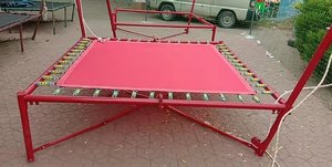 Petit trampoline à bungee pour enfants, matériau PVC, 2m*2m*4m, rouge <span class=keywords><strong>KALUEN</strong></span>, pour garçons et filles - Product Image 4