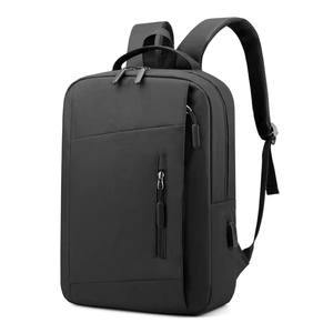 New Fashion Geometric Zipper Waterproof Softback Laptop <b>Backpack</b> with USB Anti-Theft <b>Nylon</b> Office Computer 20-39L - Product Image 1