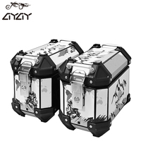 Top Case 18L + Side Case 16L - Modèle Universel pour Motos et Véhicules Électriques - Matériau Aluminium - Étanche et Résistant à l'Eau