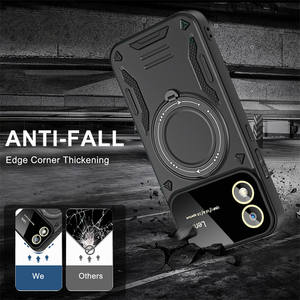 Funda de armadura magnética para <span class=keywords><strong>Motorola</strong></span> <span class=keywords><strong>Moto</strong></span> G84 G04 G24 G34 E13 <span class=keywords><strong>G22</strong></span> G10 G20 G30 G54 protección de lente de cámara de alimentación cubierta de soporte giratorio - Product Image 5