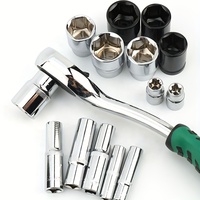 Juego de Herramientas Mecánicas Profesionales de Alta Gama de 82 Piezas, Juego de Llaves de Trinquete con Vasos Estándar de 1/2", 1/4" y 3/8", Kits de Torque OEM Resistentes