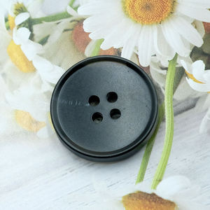 Nhà Cung Cấp Phụ Nữ Của Người Đàn Ông Của Áo Sơ Mi Thiết Lập Polyester Nhựa Màu Đen Matte Quần Áo Bốn Lỗ Nhựa Nút Nút Cho Quần Áo - Product Image 3