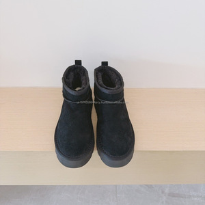 Botas de nieve para mujer con plataforma, forro de piel sintética, cálidas para invierno, antideslizantes, informales, para exteriores - Product Image 4