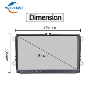 <span class=keywords><strong>Android</strong></span> 10 9inch Xe autoradio đài phát thanh stereo Navigation đa phương tiện DVD Player cho VW Volkswagen Golf Skoda ghế - Product Image 5