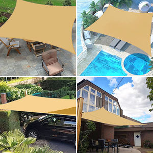 Bâche d'ombrage commerciale en tissu pour auvent, voile pare-soleil anti-UV pour terrasse 4x4m - Product Image 6