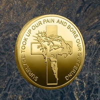 Offre Spéciale USA Europe : Pièce de collection moderne gravée avec la Bible et la nature, pièce de défi 3D en relief, médaille commémorative