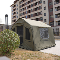 Tente gonflable extensible Air Pole 8+8m², une pièce, un salon, un seul puits de lumière, grand espace, tente de camping familiale en plein air