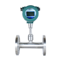 Débitmètre massique de gaz thermique de type insertion de biogaz de gaz de combustion intelligent à faible coût 2% avec écran Lcd