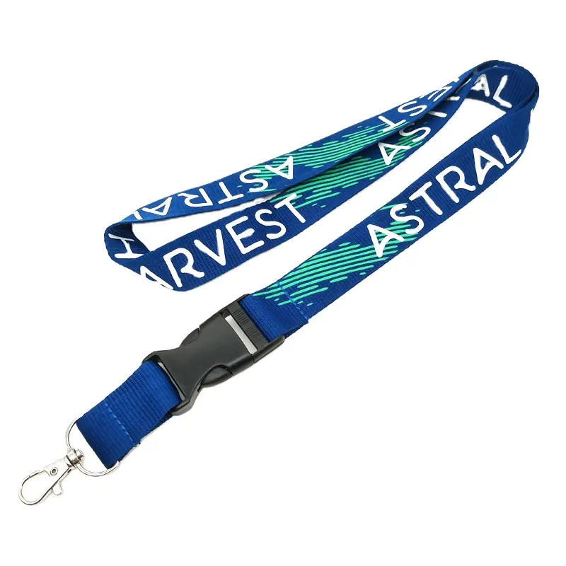 Lanyard Custom Silk Screen Neck Strap Lanyard Flat Polyester Printing Lanyard