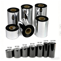 Rubans de transfert thermique en résine originaux 24 mm 33x450 compatibles avec les imprimantes d'étiquettes Oki Citizen Markem Edge Tto