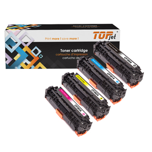 Cartouche de toner couleur compatible Topjet CF380A CF381A CF381 <span class=keywords><strong>CF382A</strong></span> CF383A 312A pour imprimante HP LaserJet Pro M476dn MFP M476dw - Product Image 1