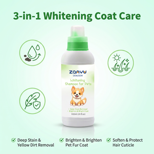 Factory Private Label Eco Friendly Gentle <strong>Dog</strong> <strong>Whitening</strong> <strong>Shampoo</strong> Deep Brightening Coat Professional Pet Grooming OEM Custom Logo - Product Image 2