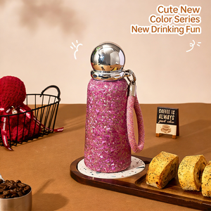 Taza de Café Kingze Premium de Titanio Puro de 360 ml, Doble Pared, Aislada al Vacío, Antibacteriana, Antiderrames, con Asa Tejida - Product Image 4