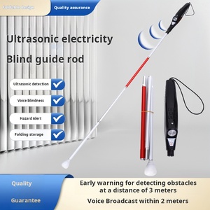 Béquilles pliantes réfléchissantes 2024 Canne aveugle à ultrasons intelligente pour une marche sûre et indépendante - Product Image 4