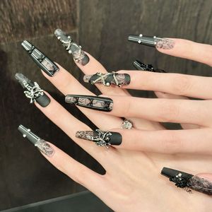 <span class=keywords><strong>Uñas</strong></span> Postizas Personalizables al por Mayor, <span class=keywords><strong>Diseño</strong></span> 3D con Flores, Perlas y Conchas, Color <span class=keywords><strong>Rosa</strong></span> Nude Degradado, <span class=keywords><strong>Uñas</strong></span> Acrílicas Cuadradas con Estampado Dorado - Product Image 2