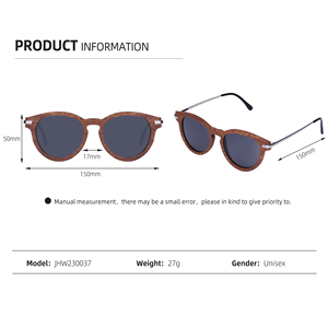 Lunettes de soleil en bois avec logo personnalisé, monture en bambou, style mode, verres miroir noirs, monture métallique, style à ressort, protection UV, verres colorés, légères, adaptées à tous les âges - Product Image 5