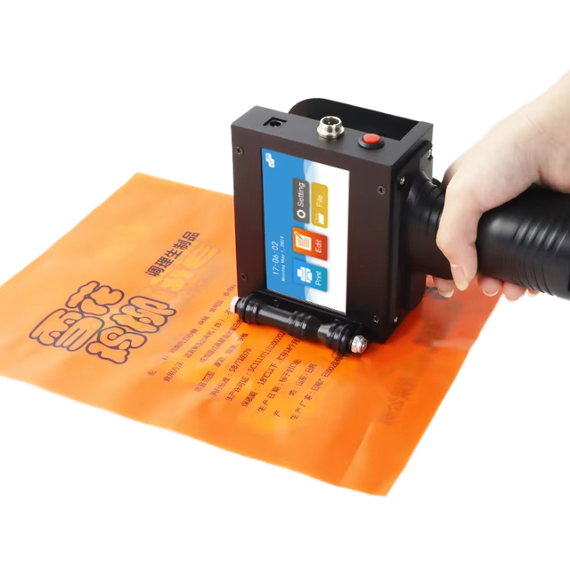 Portable Handheld Semi-Automatic Inkjet Printer Gun with Fast Dry Ink Easy to Operate for Expiry Date Batch Code Printing Paper