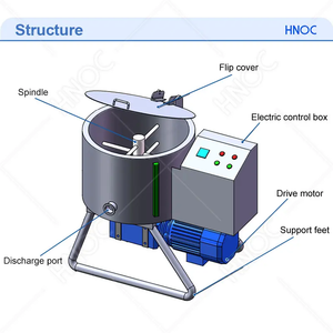 Hnoc เครื่องก<span class=keywords><strong>ล</strong></span>ั่นแนวตั้งแบบต่อเนื่องสแตนเลสโรงกลั่นน้ำมันขนาดเ<span class=keywords><strong>ล</strong></span>็ก500กก. 100กก. - Product Image 3