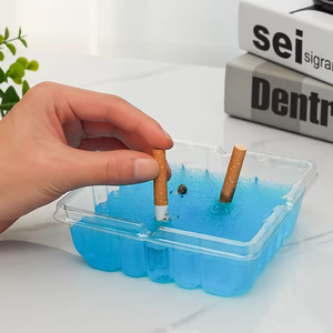 Cendrier <span class=keywords><strong>jetable</strong></span> portable en plastique pour cigarettes et cigares, avec sachets désodorisants parfumés, cendrier d'extérieur multifonction 1mm - Product Image 1