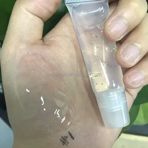 BOBBI Squeeze Tube Lipgloss Dasar Rasa Buah Kualitas Tinggi Label Pribadi Berkilau Berkilau Dasar Bibir Mengkilap