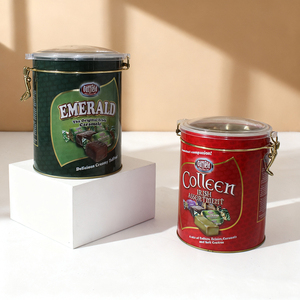 Bán Buôn Tùy Chỉnh Nổi Sang Trọng Lớn Rỗng Kín Cấp Thực Phẩm Cà Phê Matcha Trà Tin Với Van Hình Dạng Cho Sô Cô La Cookie - Product Image 1