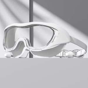 2026 <b>large</b> <b>frame</b> wide view Swimming Glasses integrated earplugs Anti-Fog Swimming Goggles For Adult - Product Image 6