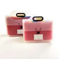 Organisateur de dossiers accordéon en plastique PP pour bureau et école, format lettre, plusieurs poches, classeurs extensibles A4