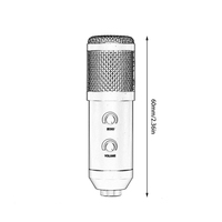 Microphone d'enregistrement USB MK-F600TL, parfait pour le studio, écoute flexible, microphone de conférence de bureau en plastique