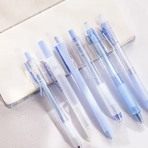 促销文具6件糖果马卡龙彩色中性笔0.5毫米学生办公室墨水凝胶圆珠笔儿童礼品
