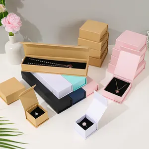 Luxus schwarz Papier Pappe Geschenk Aufbewahrung boxen Schmuck Verpackung Magnet box
