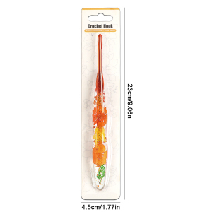 Kit de <span class=keywords><strong>crochet</strong></span> 9 pièces en oxyde d'aluminium coloré avec poignée transparente en forme de fleur pour la création de bijoux DIY - Product Image 3