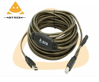 Câble d'impression 15m USB 2.0 câble de données d'imprimante avec amplification du signal, câble d'extension de caméra à puce IC haute vitesse