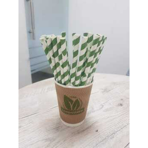 Pajitas de Papel Kraft Premium Ecológicas, Desechables y Biodegradables para Bebidas - Product Image 1