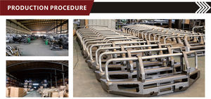 Parachoques Trasero Todoterreno 4x4 de Alta Calidad para Toyota Hilux <span class=keywords><strong>Vigo</strong></span> 2005-2014, Piezas Nuevas de Acero para Automóvil con Recortes para Luces Antiniebla - Product Image 6