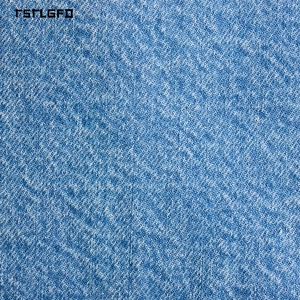 Veste en jean délavé pour homme, fermeture éclair, 100% coton, bleu clair, style Harrington, logo personnalisé, certifié GOTS, OEM, marque privée - Product Image 3