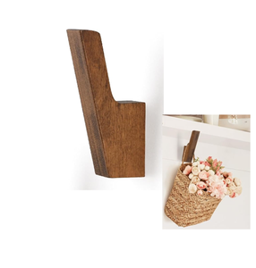 Crochets muraux en bois durables et écologiques modernes pour accrocher les serviettes, les chapeaux, les manteaux - Product Image 1