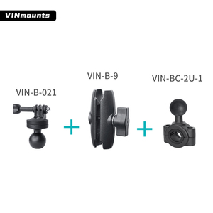VINmounts Medium Rail Base with Universal Action Camera <b>Adapter</b> Bike Camera Mount for Mountain Bicycle /Motorcycle Sport Camera - Product Image 3