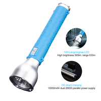 Lampe torche LED anti-explosion haute puissance 10W, 5000mAh, IP68, rechargeable, en alliage d'aluminium, pour l'exploitation minière, la plongée, la pétrochimie