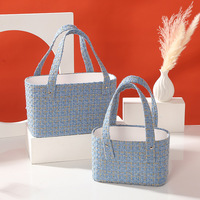 Panier à fleurs rectangulaire blanc en carton, style panier-cadeau, pour la Saint-Valentin, Chine