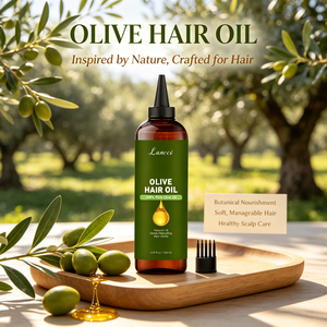 Olio per Capelli all'Oliva Naturale, Siero Idratante e Riparatore per Capelli Danneggiati, Olio Nutriente per la Cura del Cuoio Capelluto, per Capelli Secchi e Crespi, Vendita all'Ingrosso OEM - Product Image 5