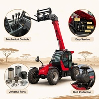 Chariot télescopique de 3000 kg sans ordinateur portable, avec pièces universelles |   Réparez-le n'importe où |   Moteur Yuchai |   Portée de 6 m |   1 unité MOQ CIF Afrique